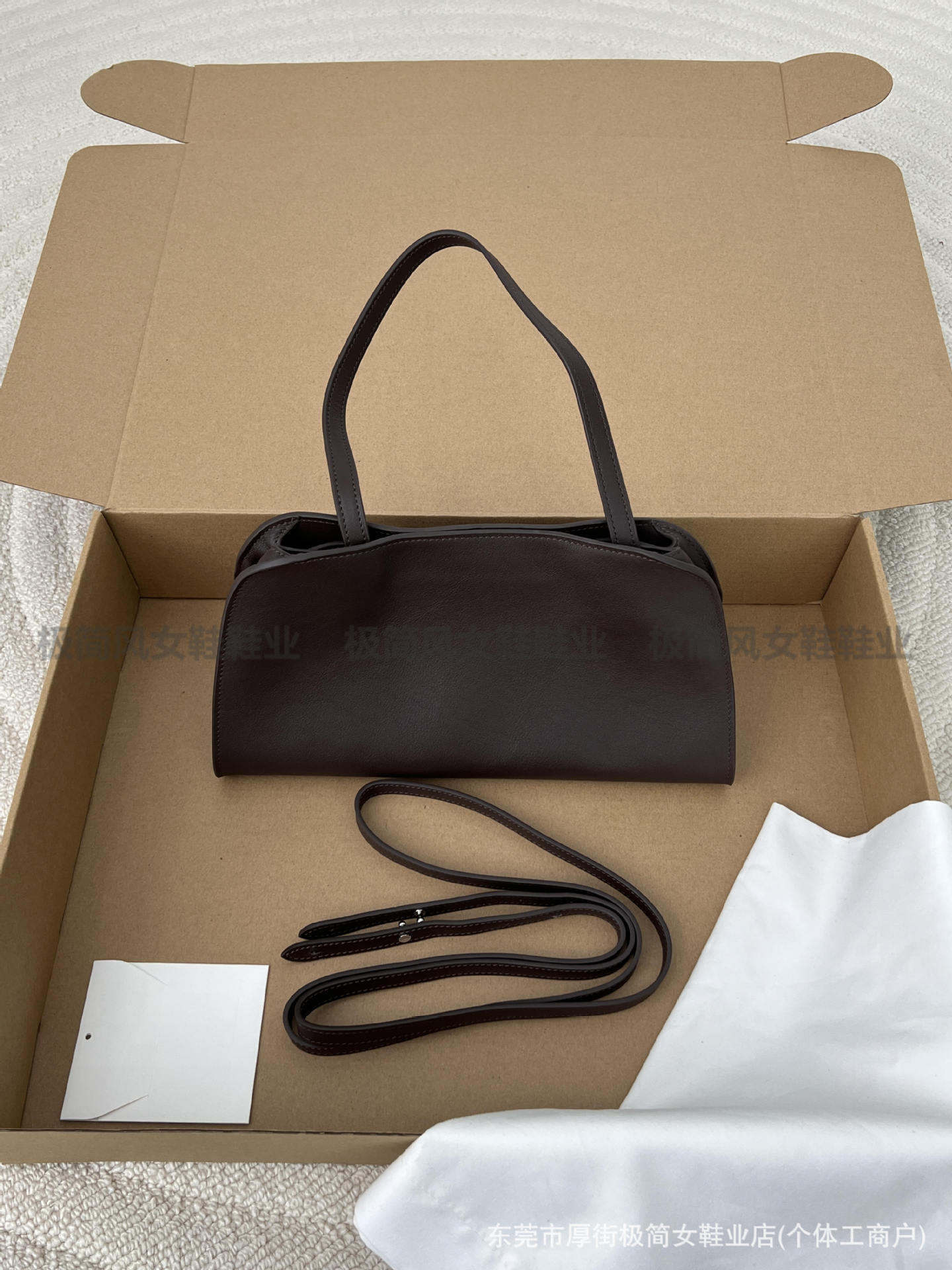 【鼎版推荐】The*Row牛皮腋下包单肩peggy clutch托特手提包女 - Thumbnail 7