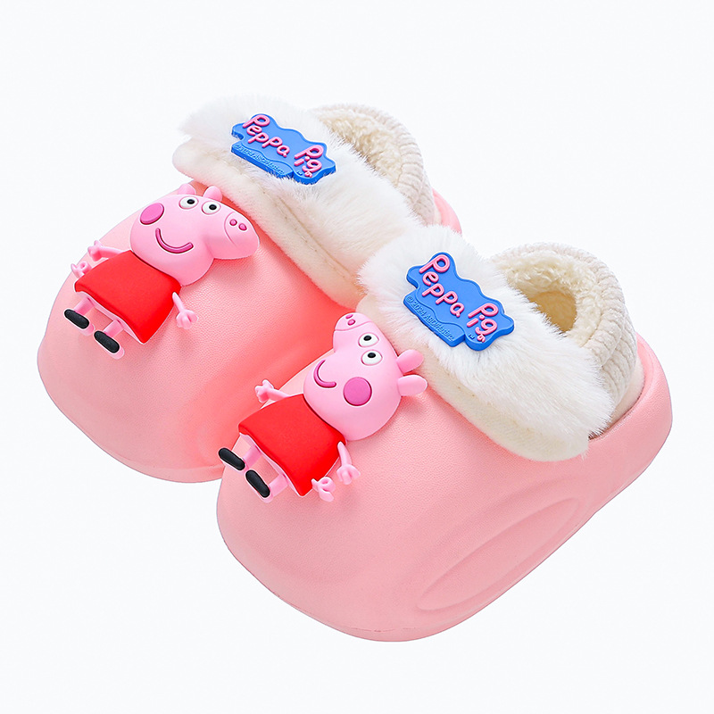 Piggy Page 2025 nuevo invierno bolsas de niños zapatos de tacones de algodón para niños y niñas calentamiento impermeable desmontable toallas de algodón bebé