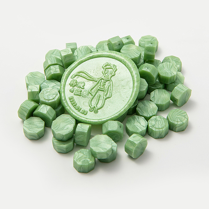 Cera de pintura al fuego, juego completo de sellos de pintura al fuego, octogonal, transparente, colorido, bolsa de colores mezclados, cera, venta al por mayor barata