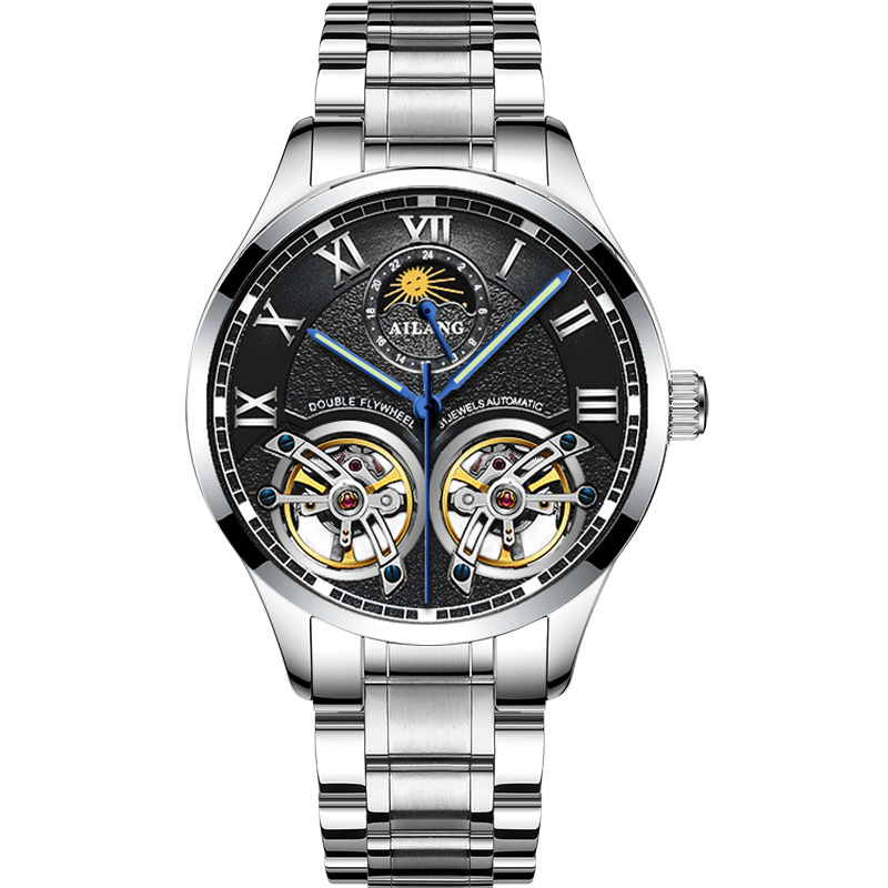 실버 쉘 블랙 페이스 스틸 스트립