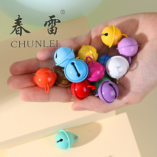 22mm Colorful Painted Bell Tiger Mouth Bell Bell Keychain Pendant Pet Collar Accessories Christmas Ornaments