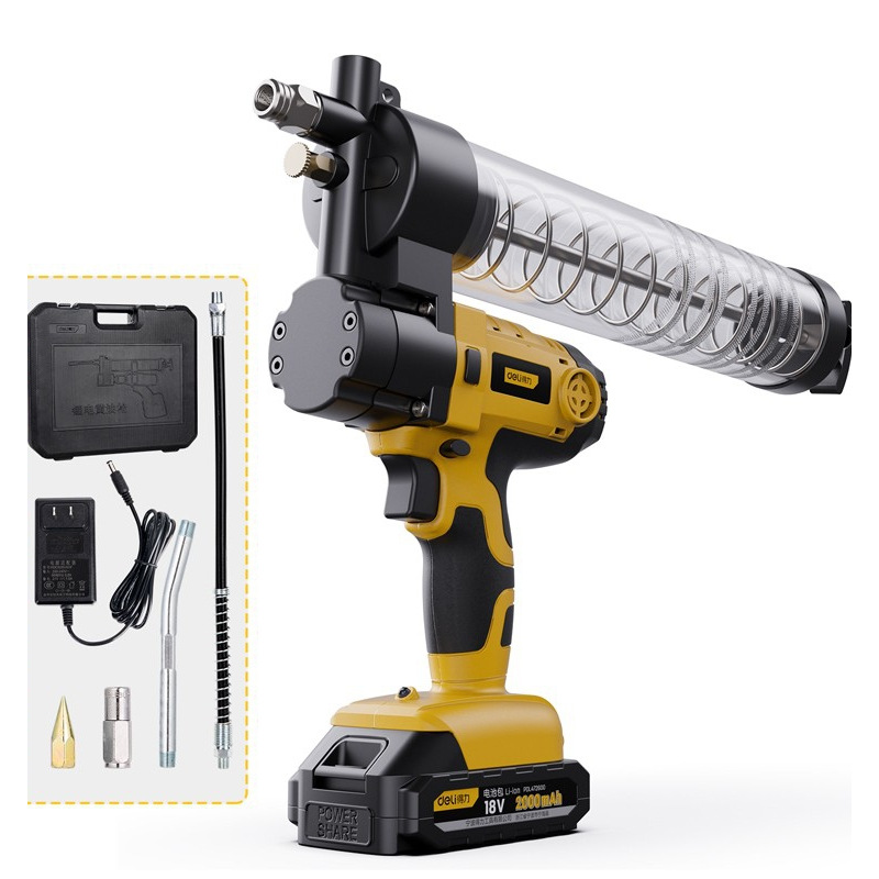 得力工具 电动锂电黄油枪大功率无线便携式高压黄油机 DL472600