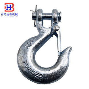 Factory supply American claw slide hook carbon steel 43 grade trailer hook die forging galvanized claw slide hook