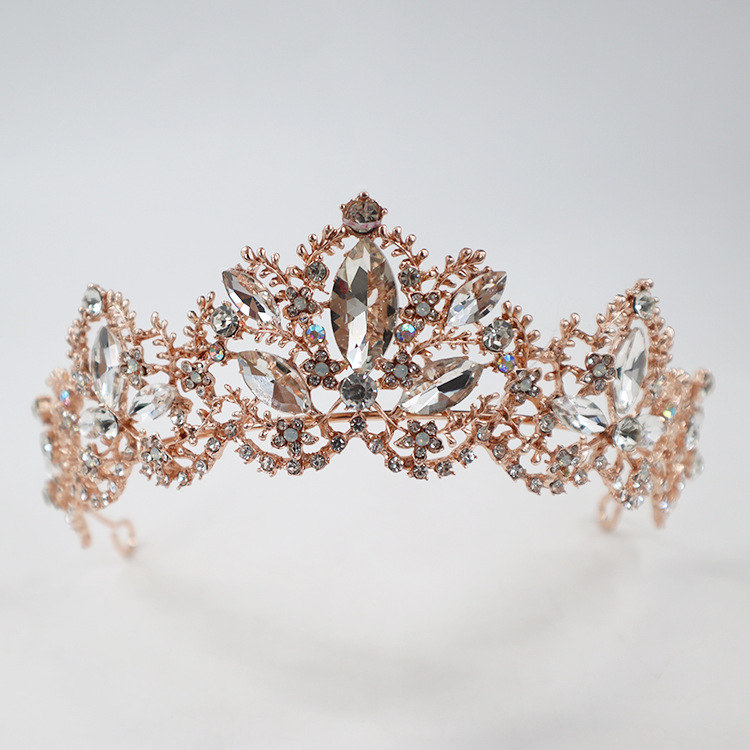 Nupcial corona tocado cristal princesa corona nupcial boda hilo vestido accesorios cumpleaños corona cabeza accesorios al por mayor