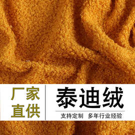 现货泰迪绒布料卷曲绒小颗粒羊羔绒圈圈绒服装鞋帽玩具宠物面料