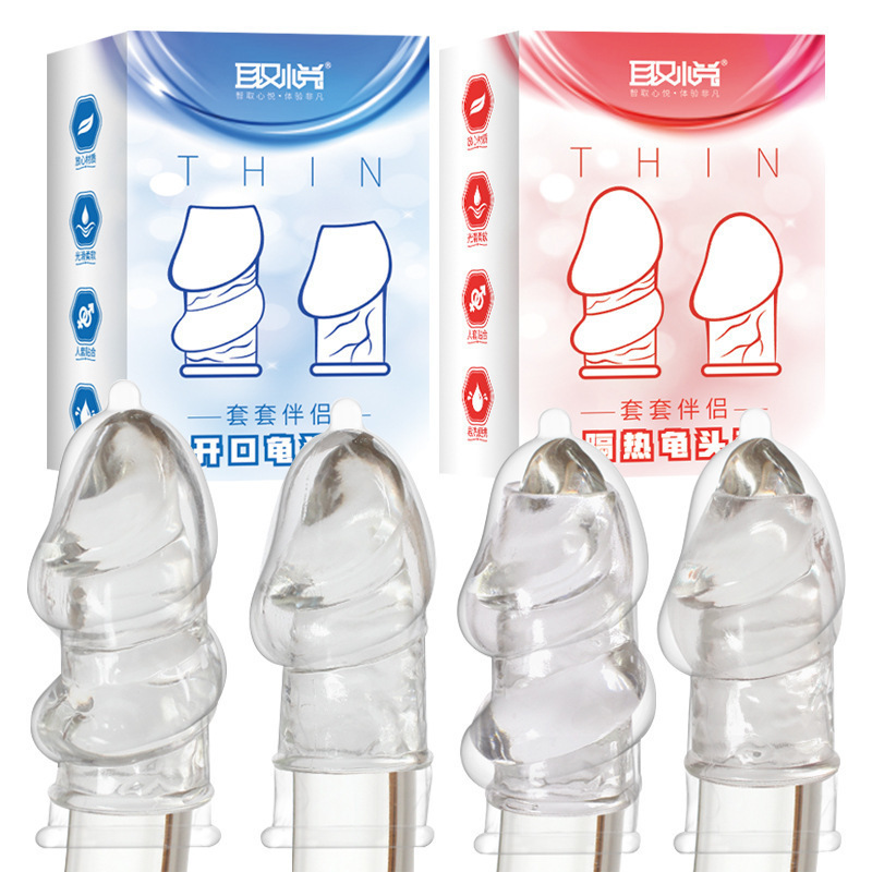 Para complacer con el pene masculino aislamiento térmico collar transparente pegamento blando cristal cubierta de sexo adulto artículos sexuales al por mayor image 3