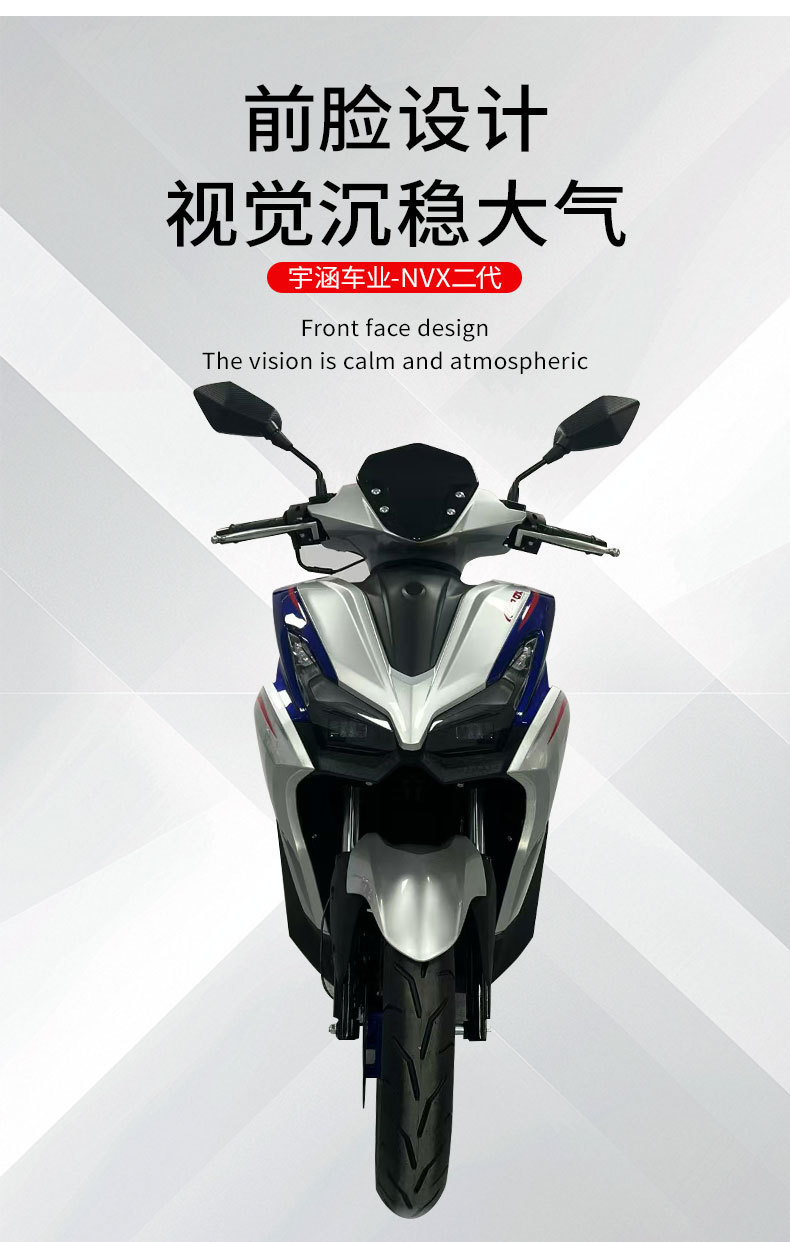 Foreign Trade Direct Supply Nvx Second Generation Scooter Motorcycle Oil Vehicle Off-Road Motorcycle Foreign Gasoline Motorcycle Turkey