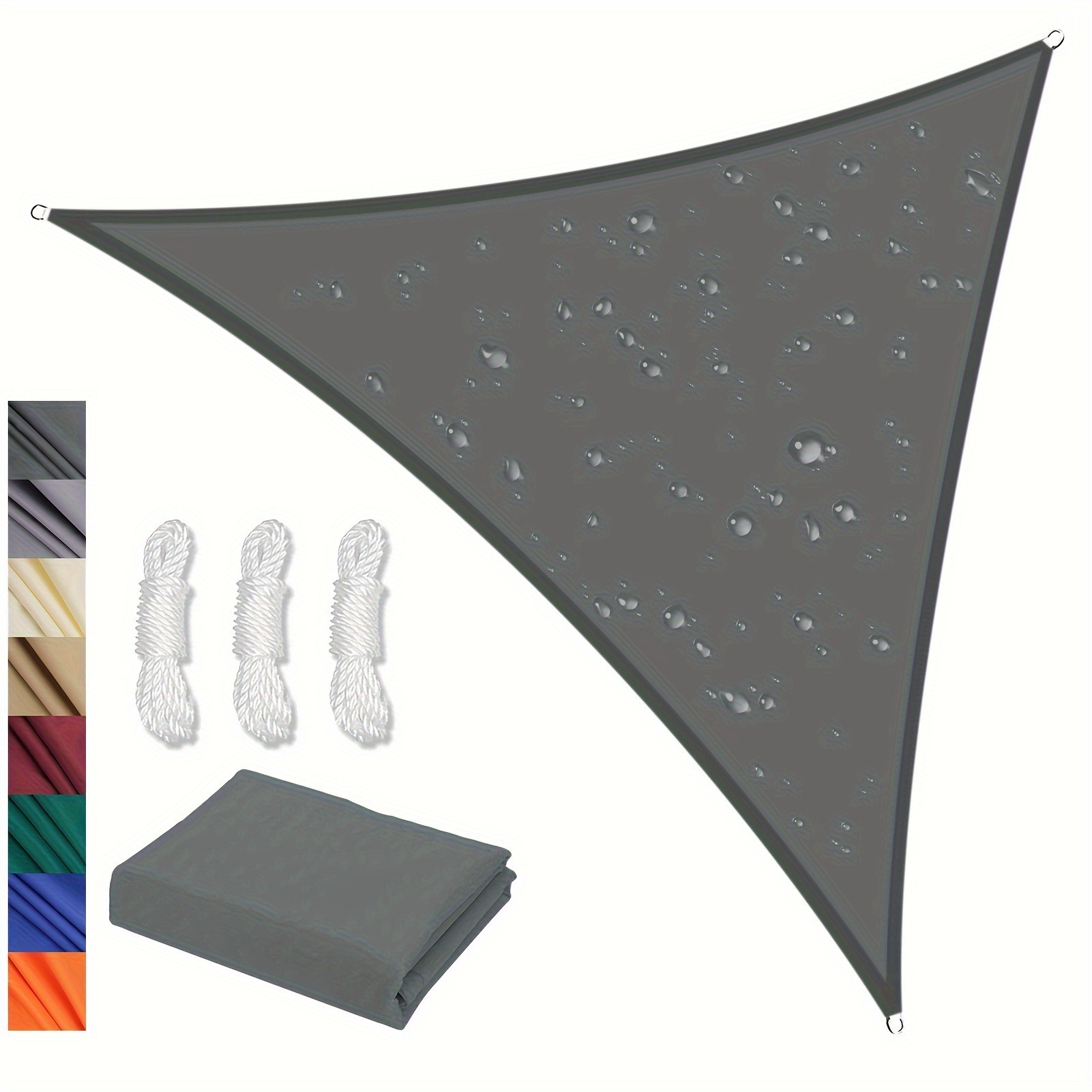 2025新款跨境代发三角防水遮阳帆98%uv阻隔遮阳篷跨境