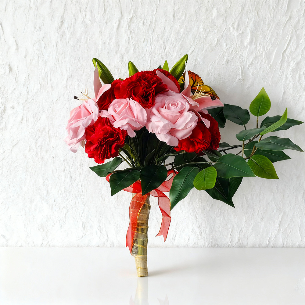 Lilium claveles colgantes de pared decoración puerta colgantes de mano flores decoración del hogar props de fotografía 2025 Amazon transfronterizo