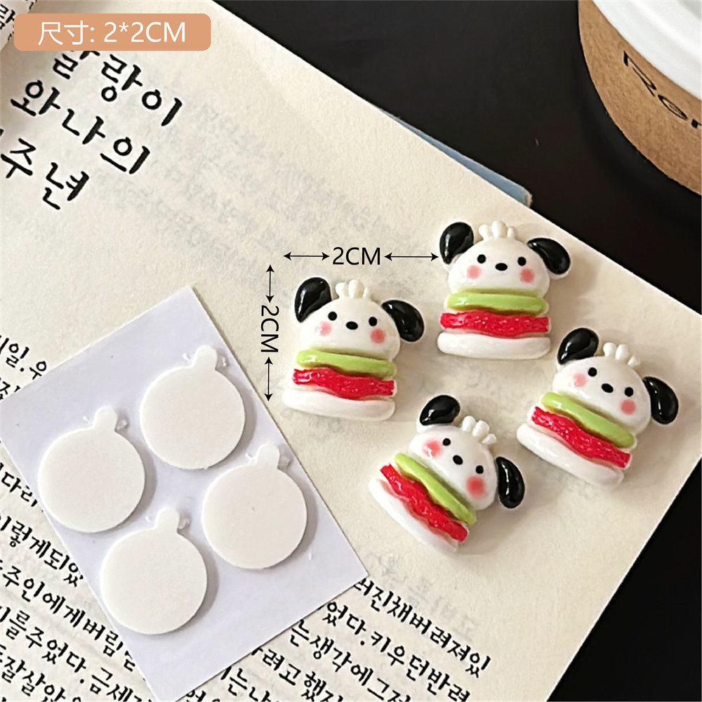 Hecho a mano DIY dibujos animados lindo PVC pegamento flexible parche pegatinas decorativas creativo teléfono móvil Shell pegatinas bolsa pegatinas horquilla accesorios lindo