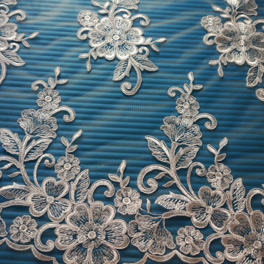 梦诗热销蕾丝車骨整疋滿幅大码花,DIY輔料1082