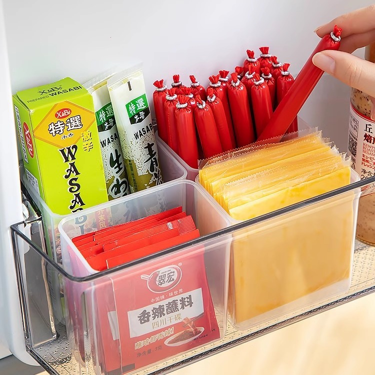 Refrigerator side door storage box kitchen food preservation box household multi-functional food grade classification frozen finishing artifact