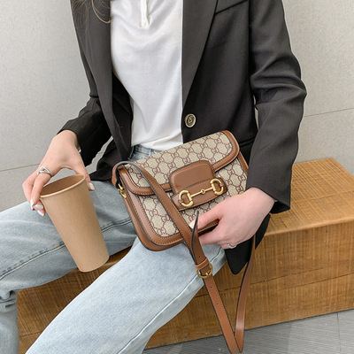 Saddle bag 2021 new pattern All-match fashion senior Small square package Net Red live broadcast Source of goods Female bag On behalf of