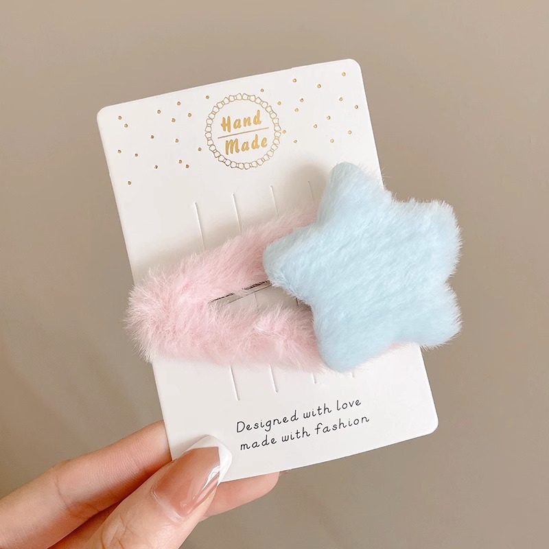 Horquilla de color dopamina, clip de pico de pato de cabello roto coreano femenino, horquilla de sentido avanzado y2k, clip lateral con flequillo, tocado