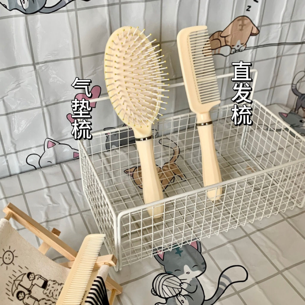 Peine esponjoso, peine de colchón de aire, peine de cabello rizado, peine de tubo de cabello largo especial para mujer, peine de masaje doméstico para mujer, peine de costillas