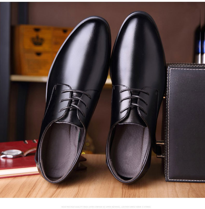 Chaussures de mariage en cuir suédé imperméables et décontractées pour hommes_voghion.com