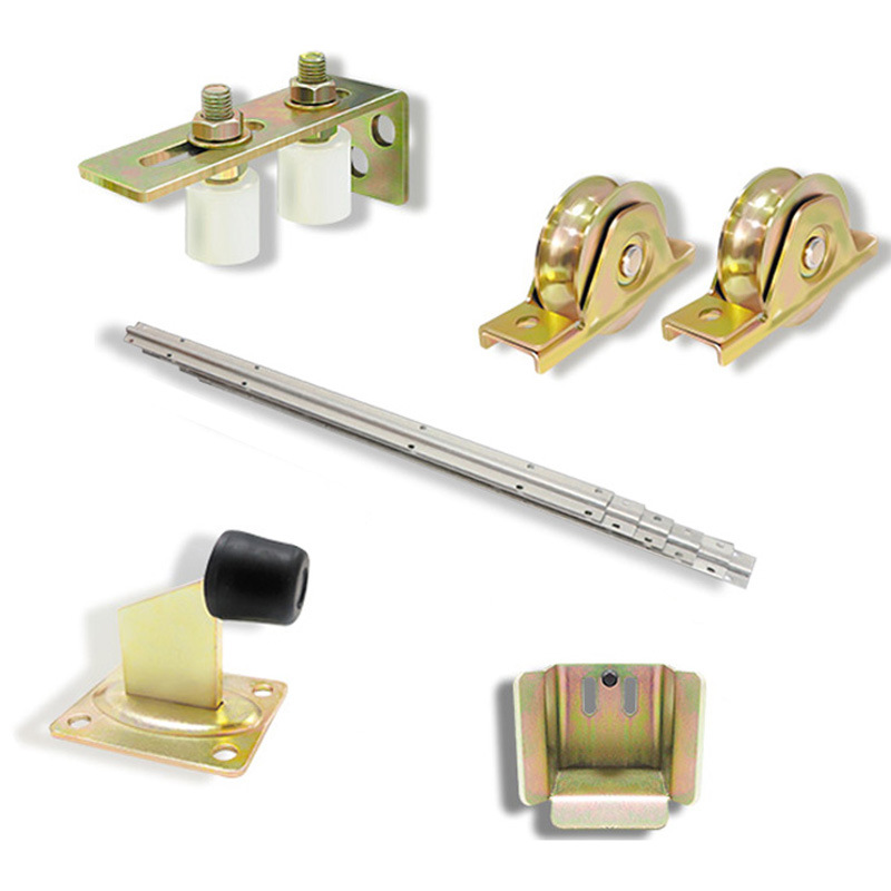 Kit de Rieles y Poleas para Puerta Corredera para Puerta de Patio