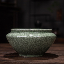 吊兰紫砂蝴蝶兰专用花盆陶瓷哥窑复古家用多肉植物肉肉透气陶土盆