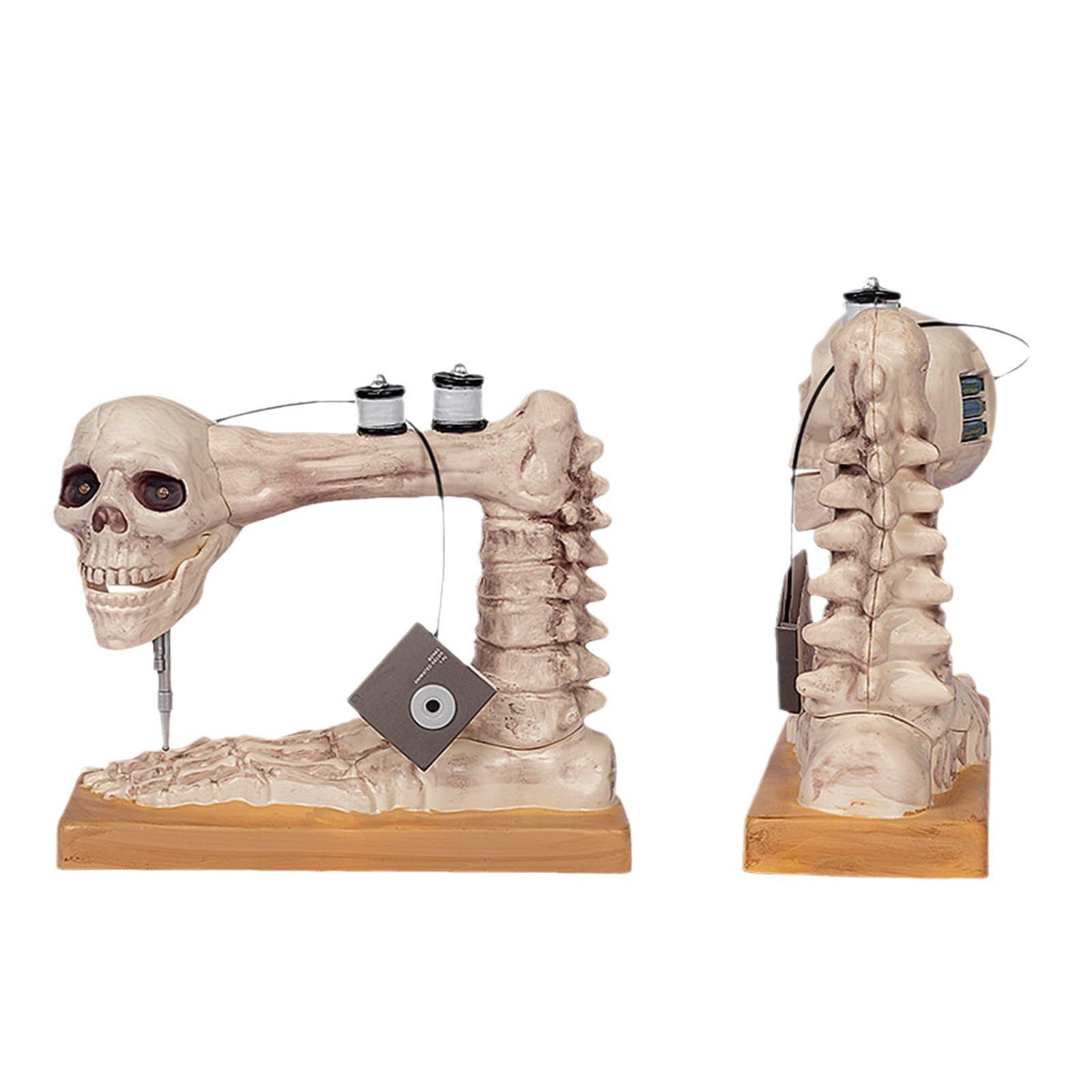 Máquina de coser Skeleton Sewing Máquina de coser Skeleton de Halloween realista decoración de calavera