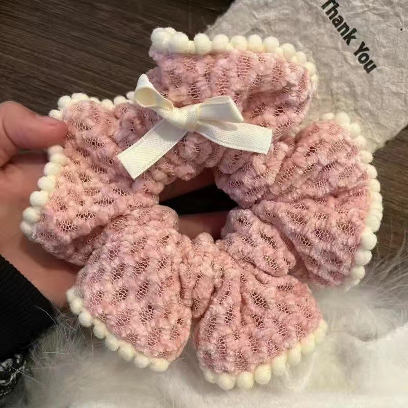 퍼볼 엣지 핑크 헤어 타이