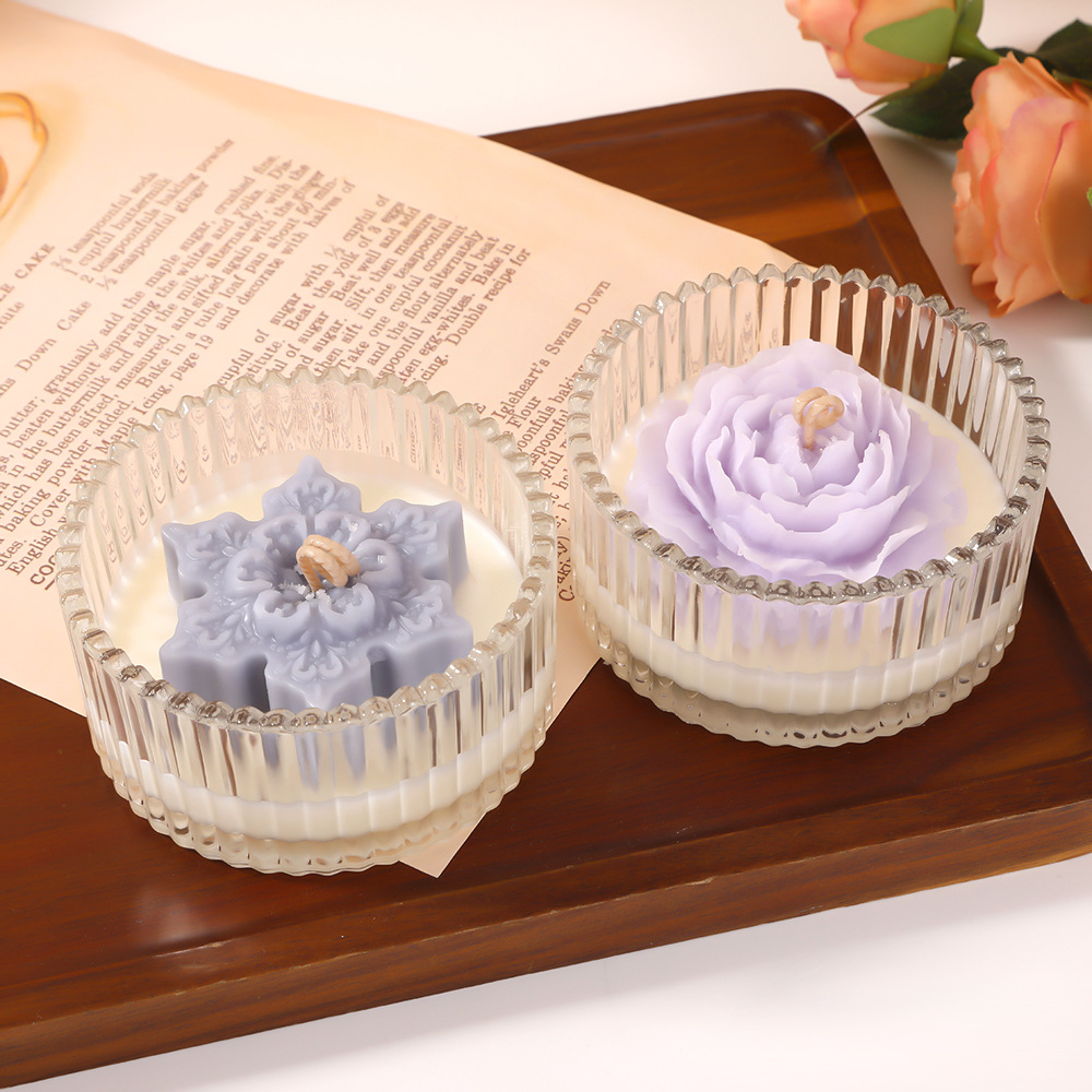 Hecho a mano DIY cera de perfume cilindro de vidrio transparente regalo de boda acompañante de atmósfera cálida decoración de cera de perfume