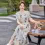 中年夏季时尚休闲连衣裙
