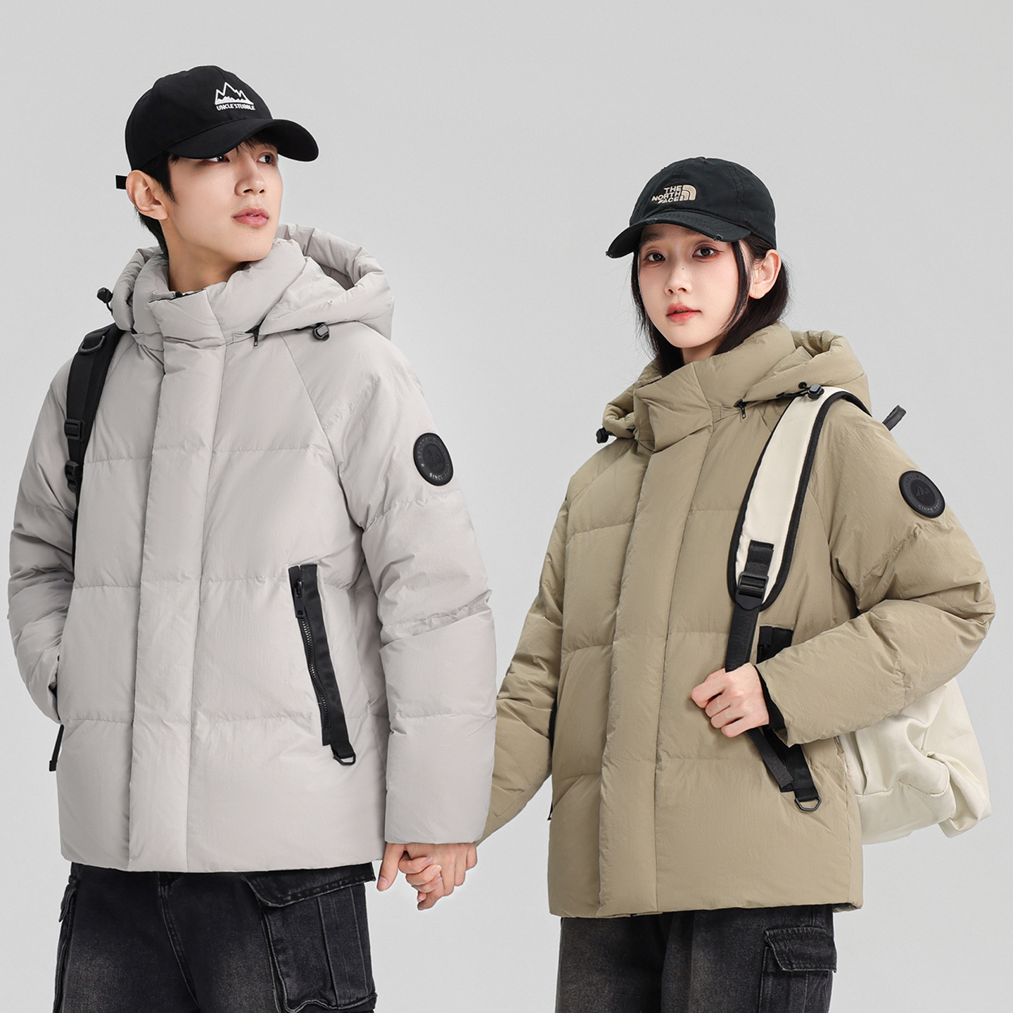 2025 nueva ropa de invierno chaqueta con sombrero de mujer ropa holgada estilo coreano chaqueta corta casual