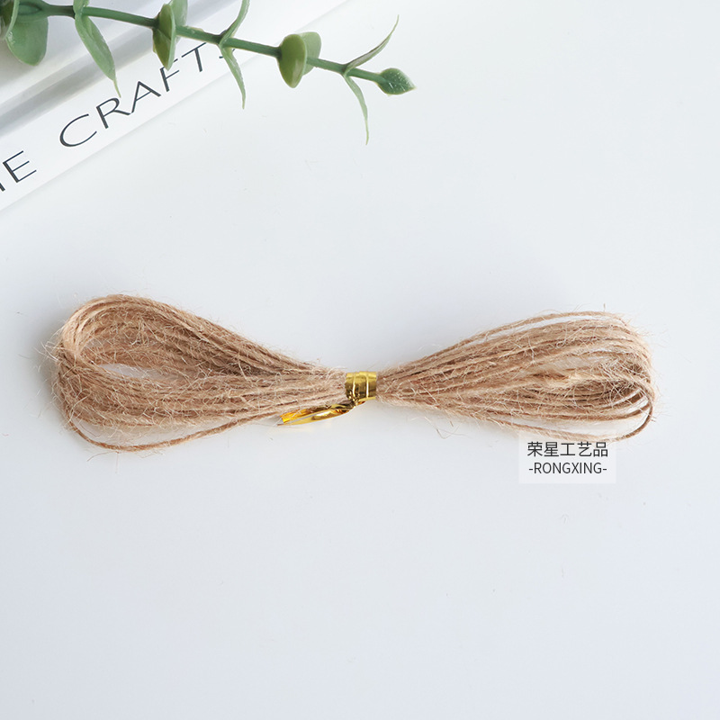 Cuerda de cáñamo Cuerda de cáñamo de bricolaje Cuerda hecha a mano de alta calidad Cuerda de cáñamo de grosor natural Adornos artesanales Cuerda de encuadernación colgante al por mayor image 11