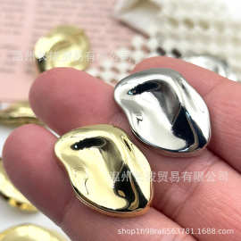 复古异形金属纽扣不规则凹凸扣子西装外套风衣装饰扣呢大衣毛衣扣