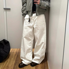 韩版痞帅直筒牛仔牛仔裤美式hiphop宽松百搭阔腿显瘦拖地长裤子男