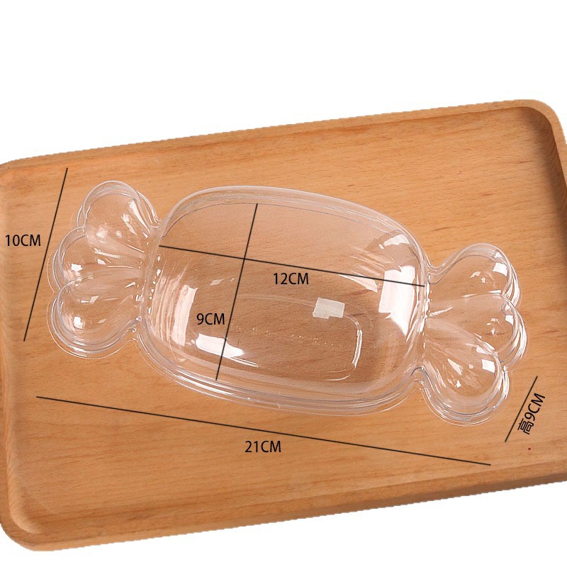 Caja de dulces transparente con cubierta mini macarón caja de embalaje de dulces día de los niños caja de embalaje de galletas sándwiches francesas