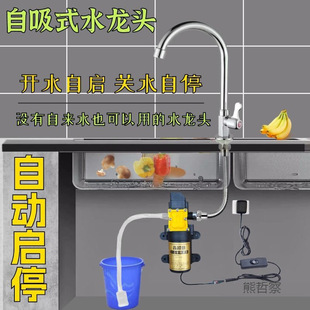 Self-Priming Faucet Automatic Water Pump Self-Priming Sink Water Supply Pump Automatic Start and Stop Self-Priming Pump Rural Household