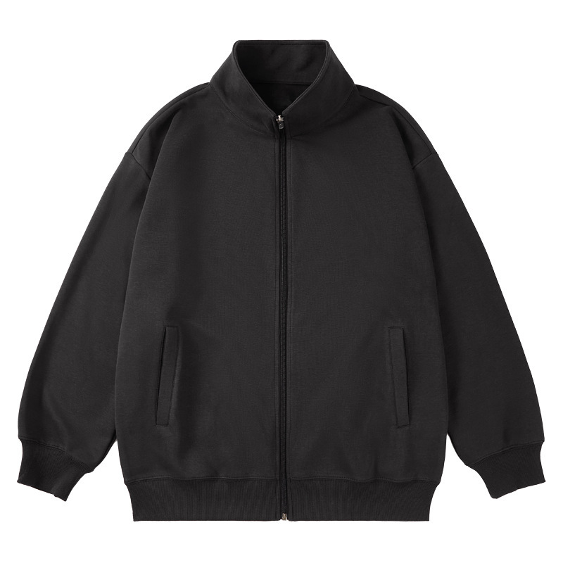 秋冬新款300克立领开衫牛奶丝拉链卫衣外套工作服校服班服印logo|undefined