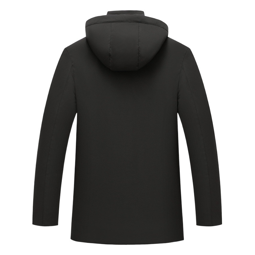 Abrigo de invierno grueso forrado de lana Abrigo acolchado de algodón de los hombres de grafeno sombrero desmontable abajo chaqueta papá Abrigo acolchado de algodón ropa de hombre