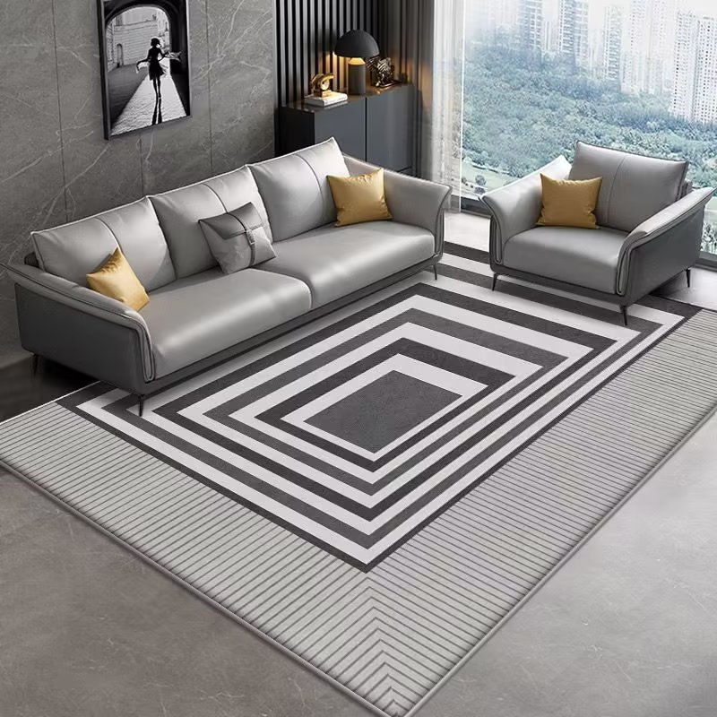 Italiano minimalista cristal terciopelo ins estilo sala de estar alfombra absorbente dormitorio cama manta sala de estar baño piso mat