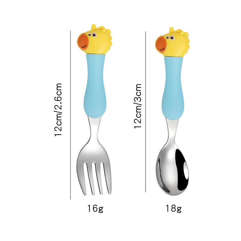 Unicorn spoon fork [Yellow Blue]
