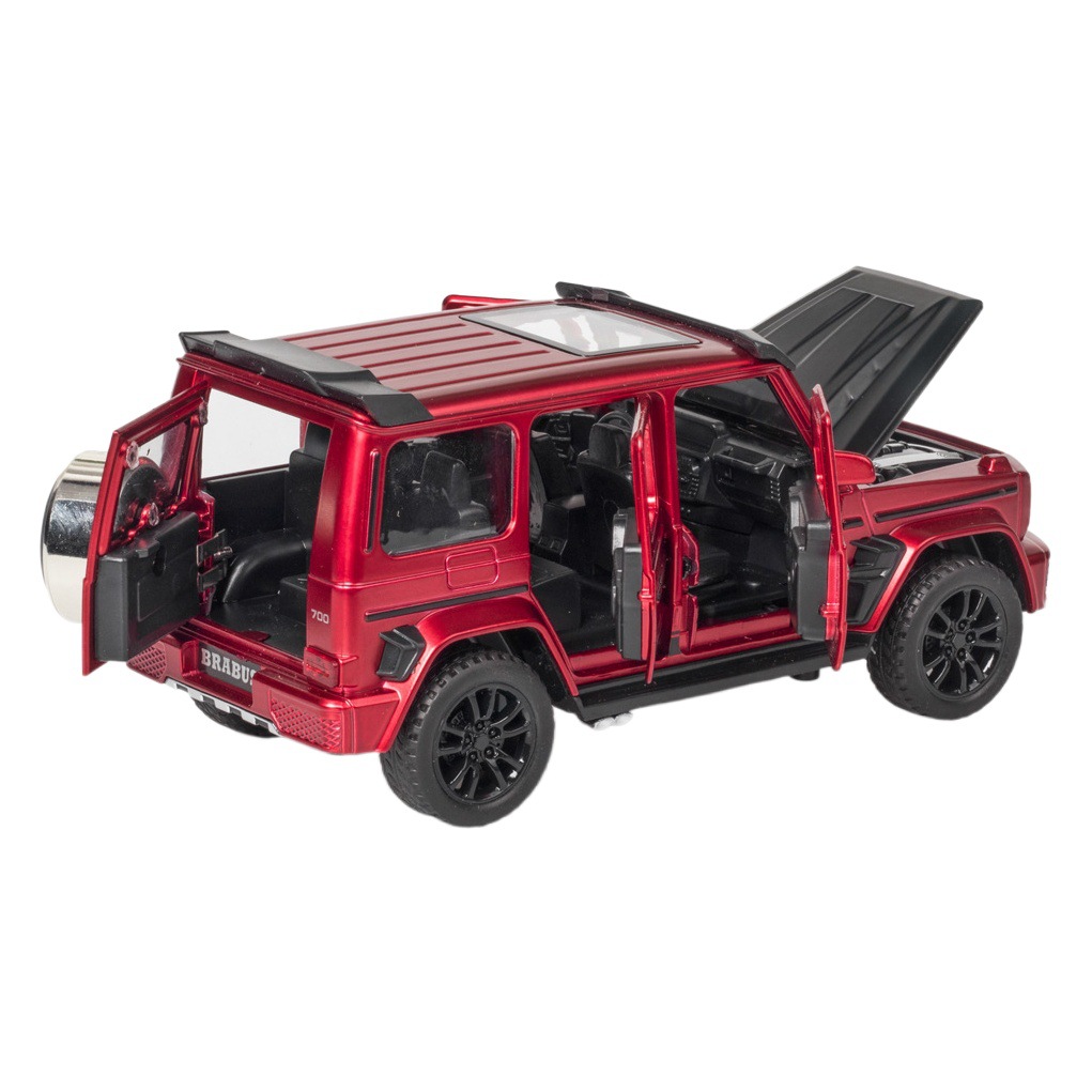 Modelo de coche de aleación Jiaye 1:32 Babos G700 vehículo todoterreno con luz pull back juguete coche efecto de sonido modelo adornos