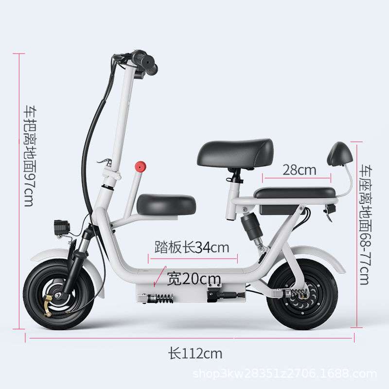 Export 48V Electric Scooter, Electric Vehicle for Adults, Foldable Two-Wheeled Scooter for Men and Women, Electric Motorcycle Scooter