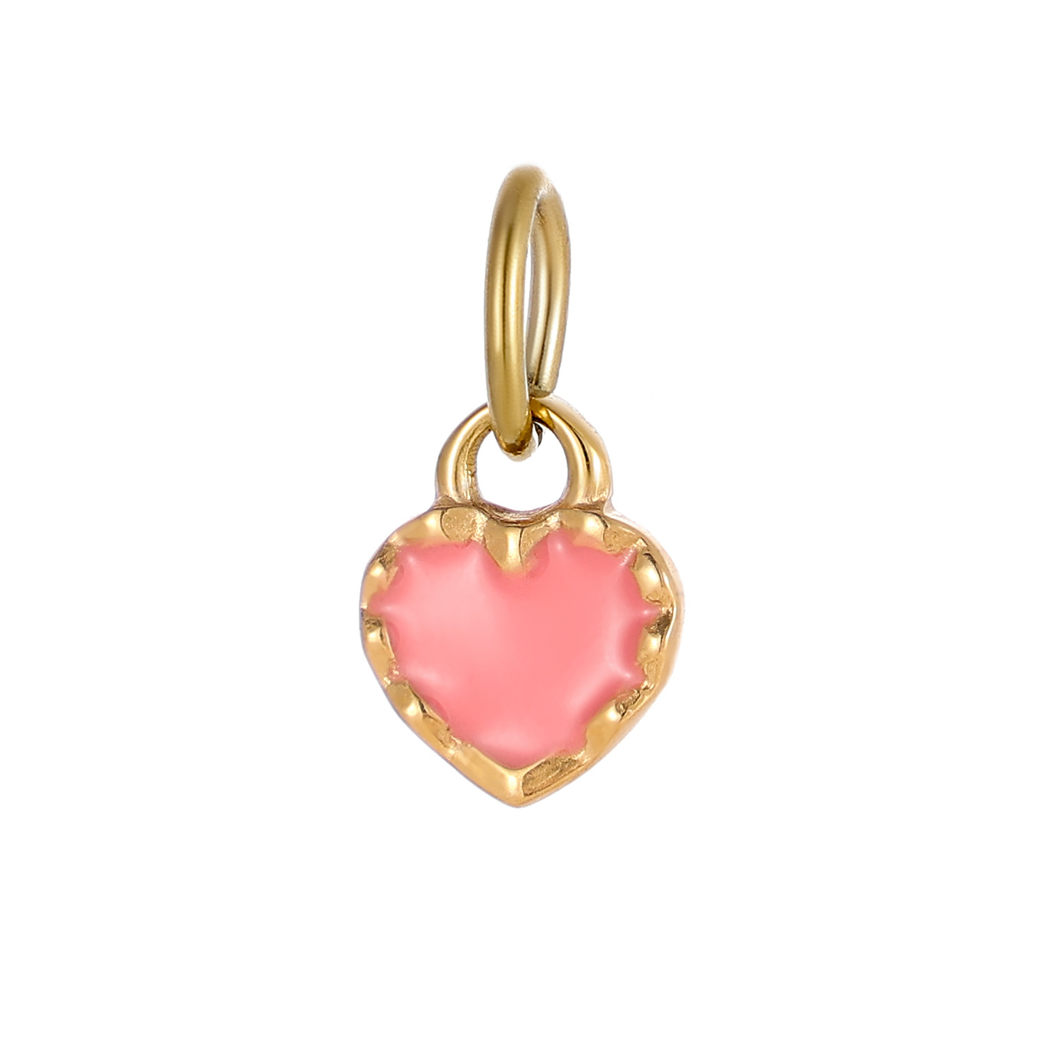 2g Weight Pendant Jewelry Making Type 8*10mm Jewelry Making Size DIY Jewelry Accessories Classification 1 Piece Quantity Titanium Steel Material Heart Shape Pattern Plating Design Simple Style Style 1 Piece 8*10mm Titanium Steel Heart Shape Pendant 32