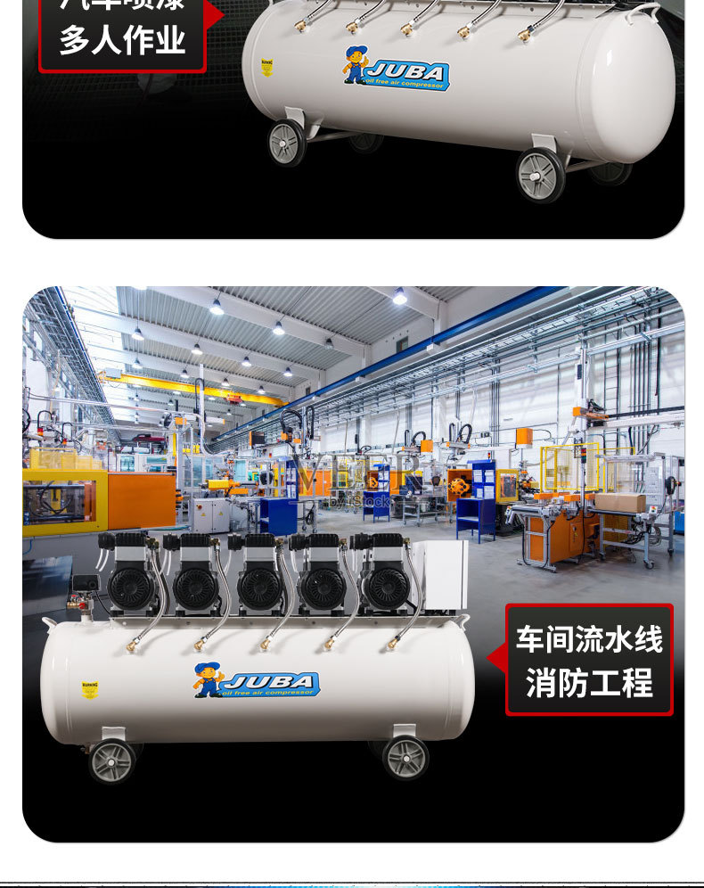 Hurricane Air Compressor Melt-Blown Cloth Machine Mask Machine Supporting Industrial-Grade Silent 380V Air Pump Compressor