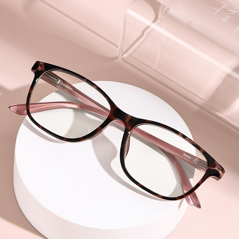 Moda gafas viejas transfronterizas piernas de resorte simple envueltas de flores HD anti-luz azul para jóvenes de mediana edad viejas gafas viejas