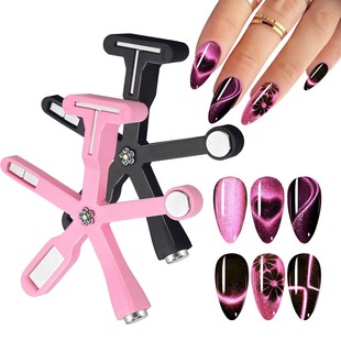 Five-Pointed Star Cross Nail Art Magnet Multifunctional Cat's Eye Six-In-One Fancy Powerful Magnet Cylindrical Magnet