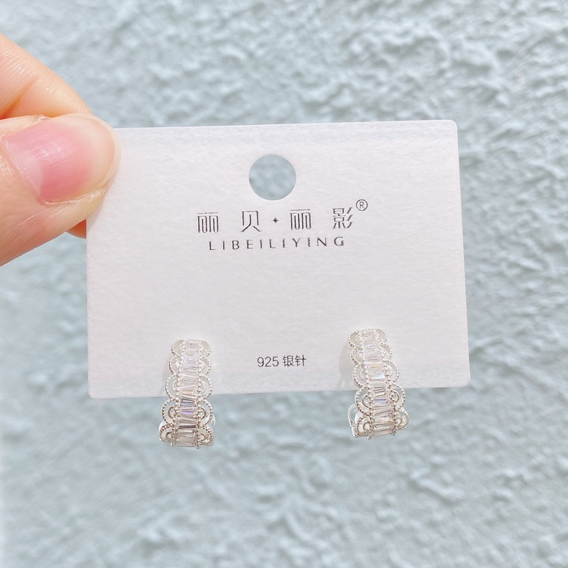 Liyin/Libeliying 金メッキシリーズフラワーインレイ多用途高品質気質トレンディファッション絶妙なイヤリング|undefined