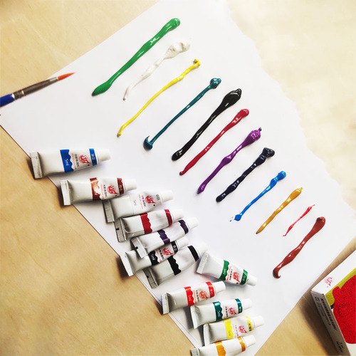 Manufacturer wholesale 12 colors 5ml gouache paint set watercolor gouache oil painting painting graffiti DIY art paint