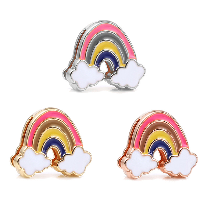 Rhinestones Inlay Material DIY Jewelry Accessories Classification 1 Piece 10*2mm Alloy Rhinestones Round Water Droplets DIY Jewelry Accessories Beads