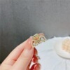 Hair accessory, small crab pin from pearl, hairgrip, simple and elegant design, wholesale