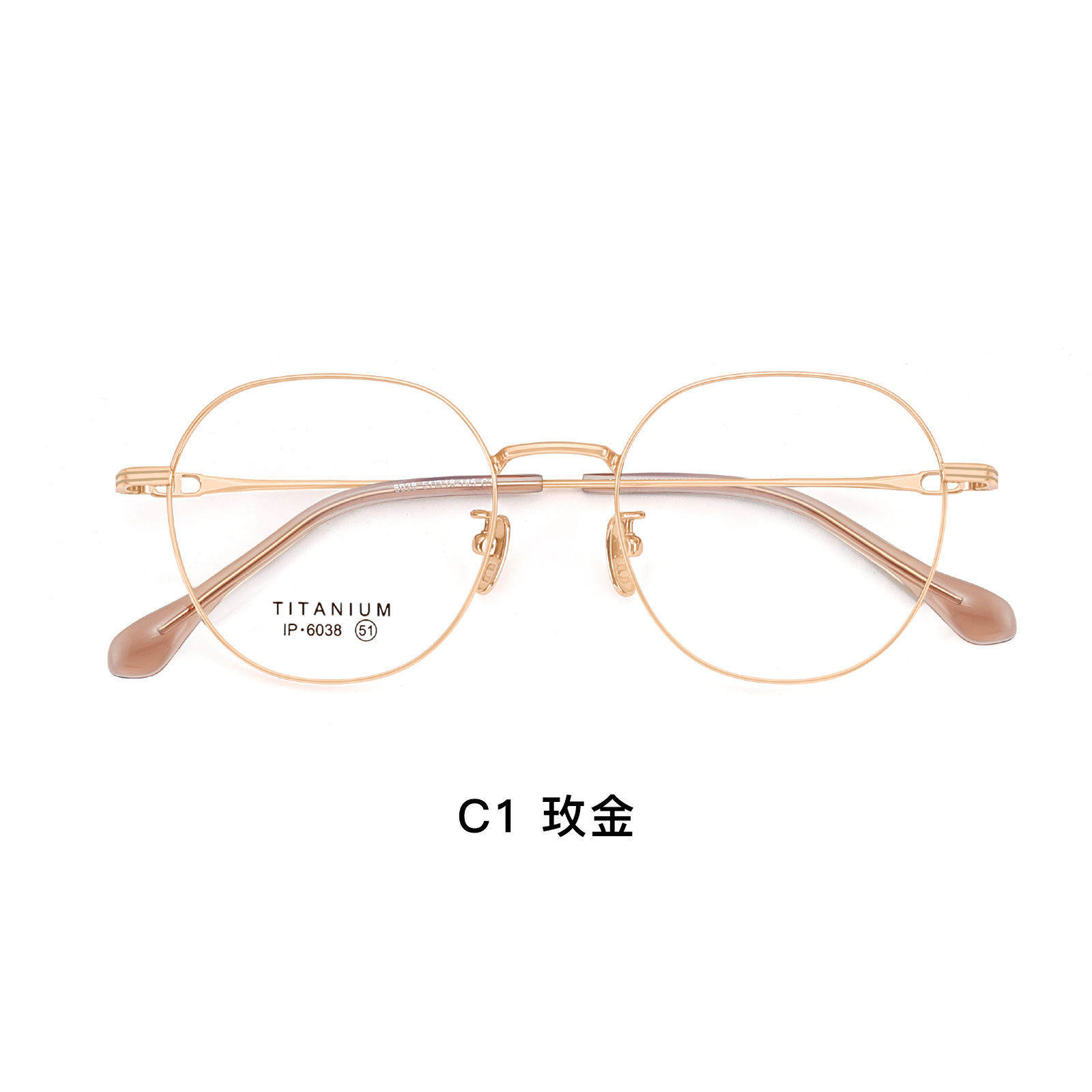 Shenzhen de alta calidad de titanio puro retro gafas Marco de moda de dos colores diseño miopía ambliopía gafas unisex