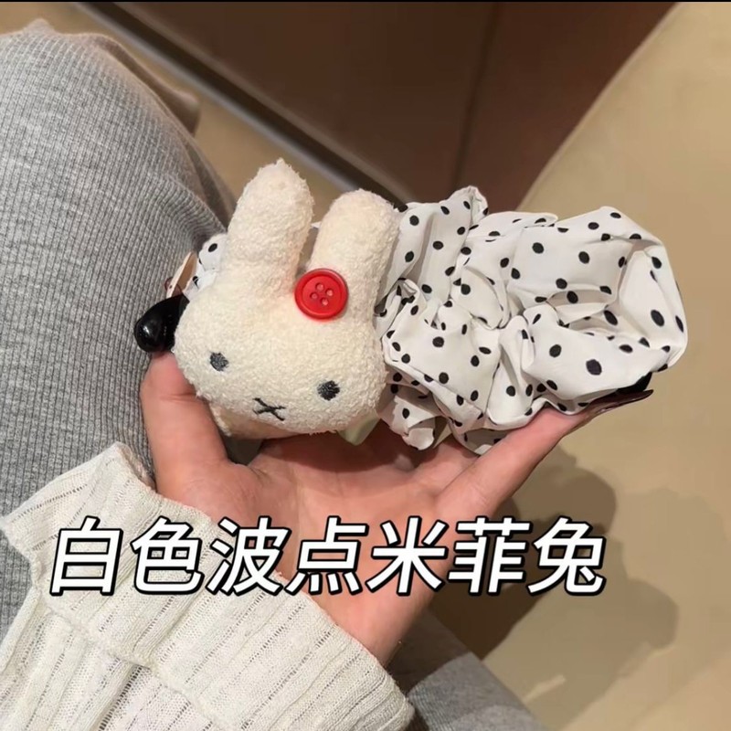 可爱波点大号米菲兔巨显发量香蕉夹后脑勺盘发百搭少女甜美发饰女|undefined