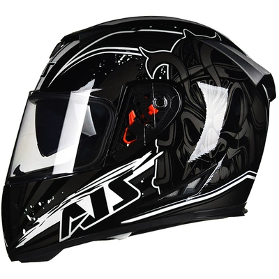 Hood | Motosiklet kaskı (dəbilqə) - white-evil-ghost-transparent-m