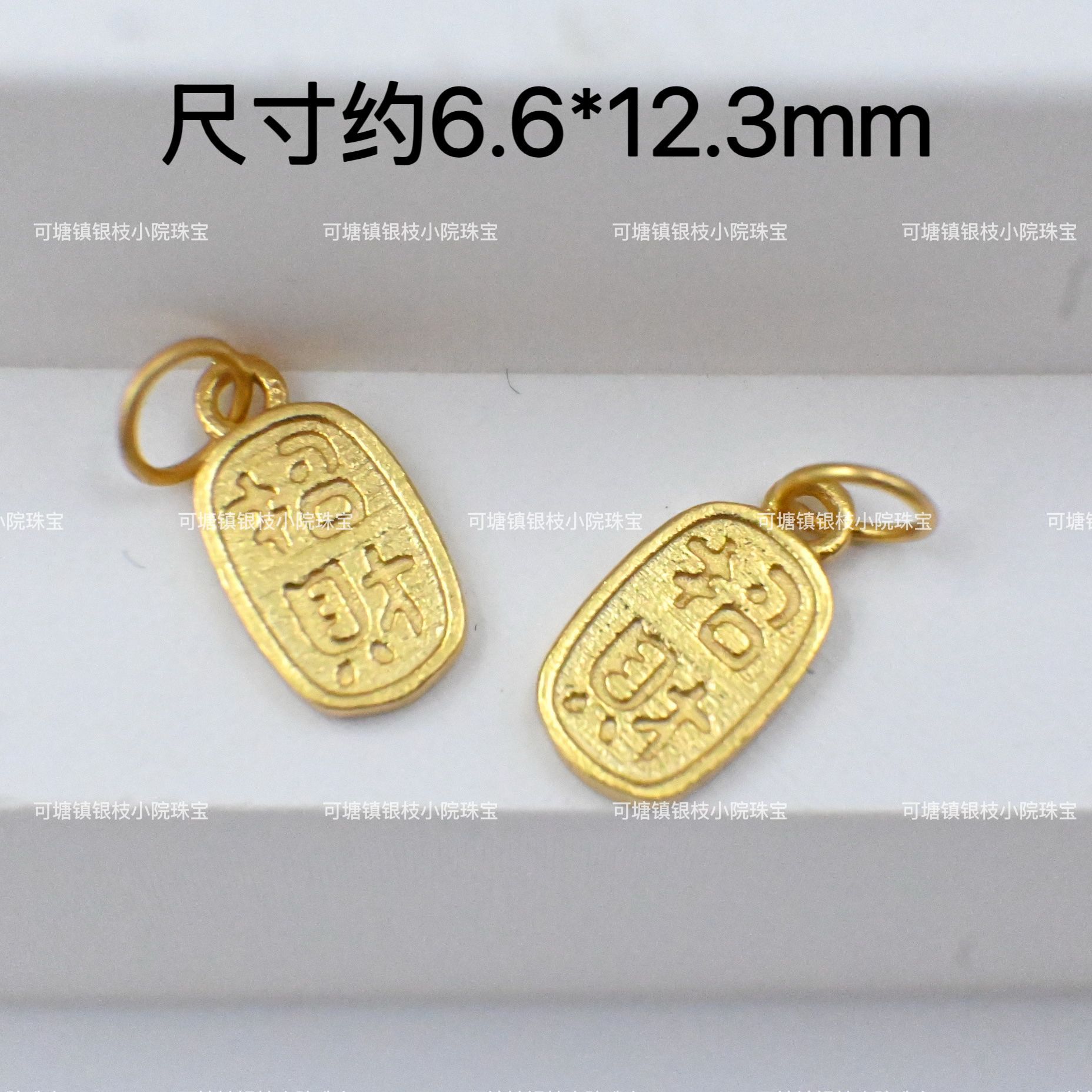 full body s925 silver plating 24K pendant through hole diy beaded beaded bracelet necklace material lucky gourd accessories